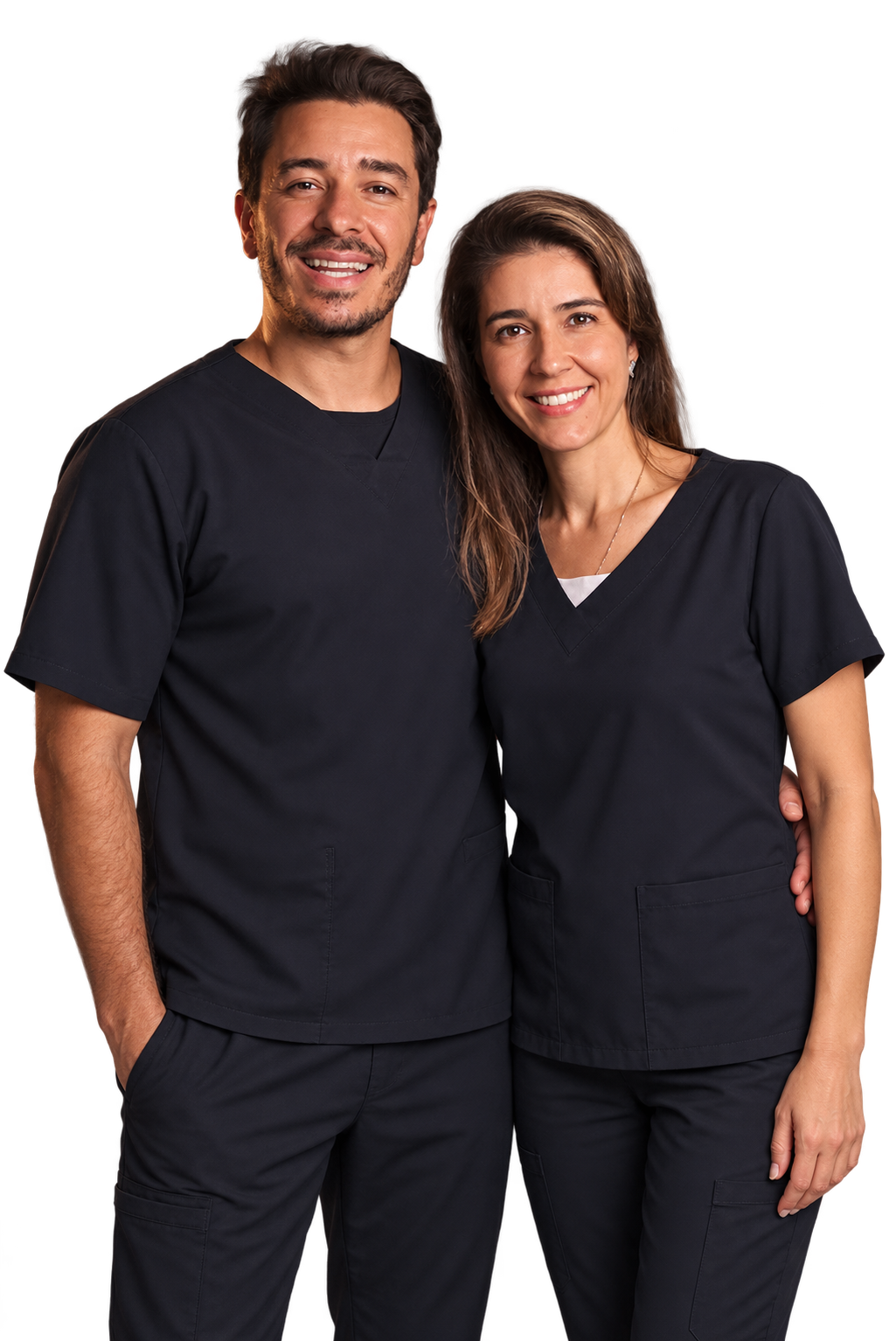 Os irmãos Dr. Virgílio Bastos e Dra. Raphaela